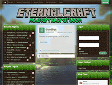 Tablet Screenshot of eternalcraft.com
